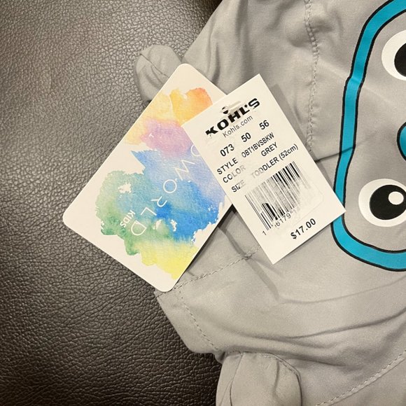 NWT Bioworld Baby Toddler Boy shark sun water repellent bucket hat, 48cm/12-18mo - Picture 4 of 7